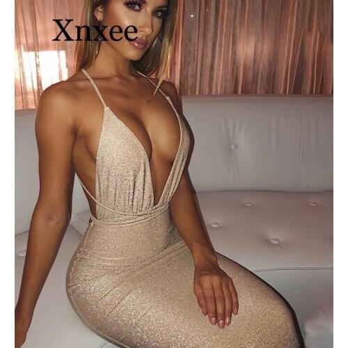 Beach Autumn Sequin Black Bandage Dress Women Glitter Club Bodycon Party Dresses Sparkle V Neck Backless Sexy Dress Vestidos