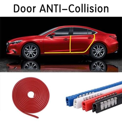 5M Car Door Edge Guard Scratch Strip Anti Collision Rubber Sealing Trim Bumper Protection Sticker Strip