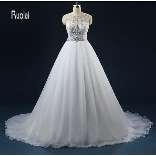 Luxury Wedding Dress 2018 Turkey Heavy Beaded Crystal Arabic Wedding Gowns Backless Bridal Dresses vestido de noiva