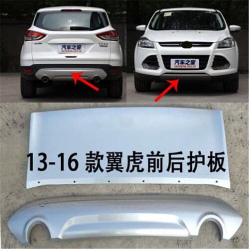 Car styling For Ford Kuga 2013 2014 2015 2016 ABS Front+Rear car bumper cover trim plastic Bumper bars front and rear bumper