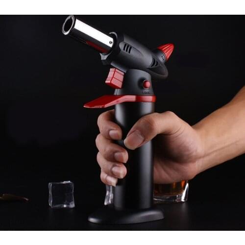 Kitchen BBQ Baking Turbo Lighter Outdoor Spray Gun Torch Gas Jet Windproof Camping Lighter Butane Big Firepower Welding Metal