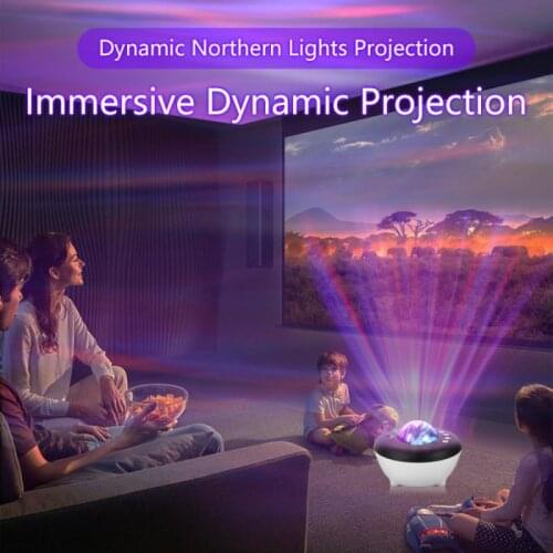 Tuya APP Smart Aurora Projector Lamp Bluetooth-compatible Music Projection Smart Home Night Light Works With Alexa Google