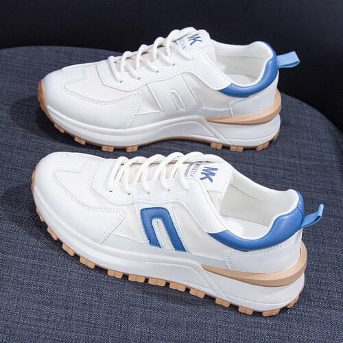 Thick-soled Womens Sports Shoes Student Shoes Comfortable Breathable Womens Sneakers Wear-resistant Thick Bottom Fitness Shoes