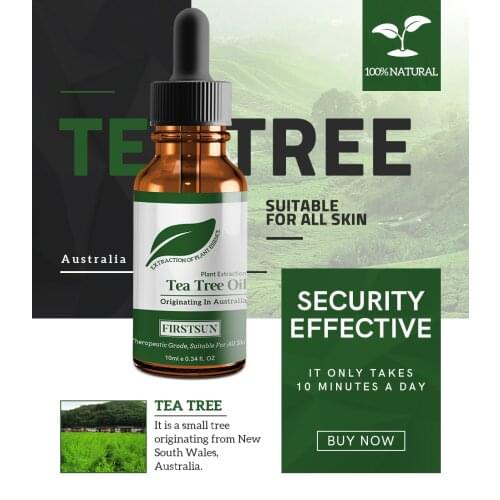 100% Natural Tea Tree Essential Oil Massage Oil Control Moisturizing Pure Organic Tree Tea Essential Oils Skin Care TSLM1