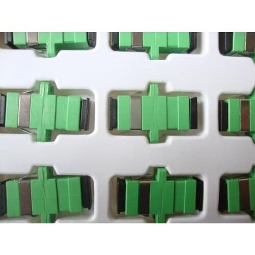 15pcs Sc Fiber Optic Coupler Flange Connector Fiber Optic Adapter Fiber Optic Jumper Extender