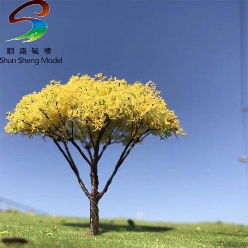 2-10PCS/SETS Yellow Green Color Wire Tree For Model Desgin High 6CM--16CM