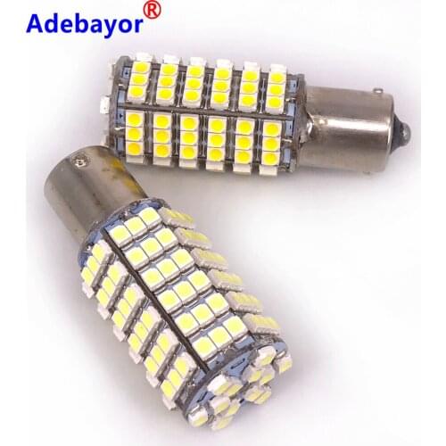 20pcs/lot 1156 BA15S p21w 120 SMD 3528 LED Tail Brake Light Reverse Turn Signal Brake Parking Daytime Running LED Bulb 12V White
