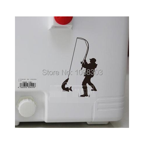 3sizes 3M Fishing Car Styling Funny Go Fishing Car Sticker Fashion Car Vinyl Tape Sticker Decals Fish Tank Sticker Decals H3222