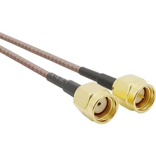 30CM 12inch RG316D Cable RP SMA Male Plug To SMA Male Plug RF Coaxial Jumper Pigtail Wire Connector Adapter