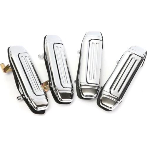 4pcs Car Mofaner Chrome Door Handle Replacement For Mitsubishi PAJERO 1992 1993 1994 1995 1996 1997 Car Accessories Door Handle