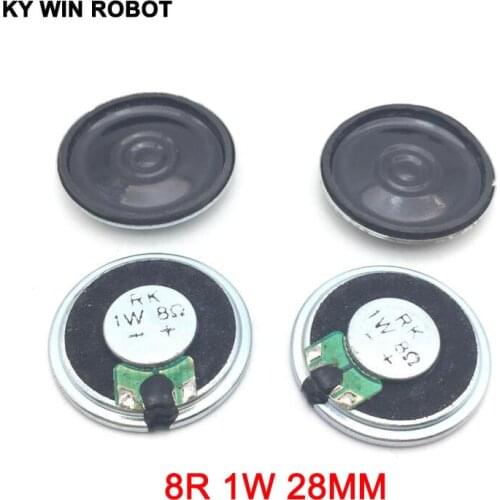 5pcs/lot New Ultra-thin Mini speaker 8 ohms 1 watt 1W 8R speaker Diameter 28MM 2.8CM thickness 5MM