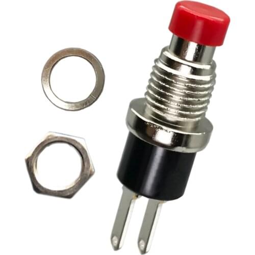 7mm Round Thread Small Button Switch Self Reset NO/NC Normally Open /Closed R18-29 PBS Emergency Stop Switch ROHS In Large Stock