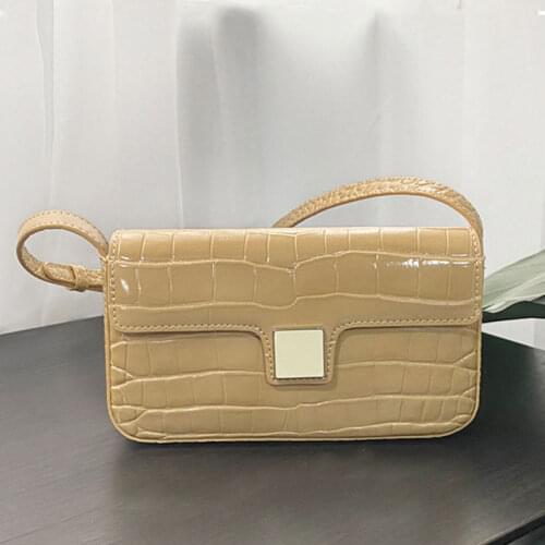 Free Shipping Fashion Spring Summer Genuine Leather Small Squre Girl Shoulder Bag Ladies Crocodile Pattern Phone Bag