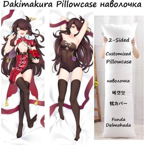 Genshin Impact Dakimakura Kawaii Venti Mona Loli Pillow cover Hugging Body Pillow Japan Anime Game Pillowcase Otaku Pillow waifu