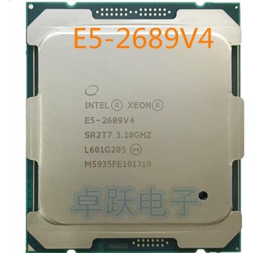 E5-2689V4 Original Intel Xeon E5 2689V4 3.10GHZ 10-Core 25MB SmartCache E5 2689 V4 FCLGA2011 165W