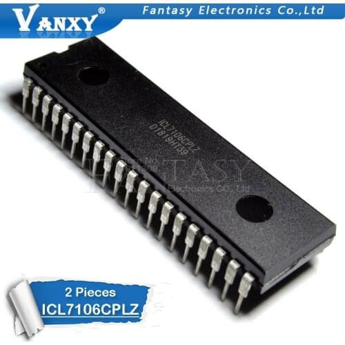 2PCS ICL7106CPLZ DIP40 ICL7106 DIP 7106CPLZ DIP-40 new and original IC