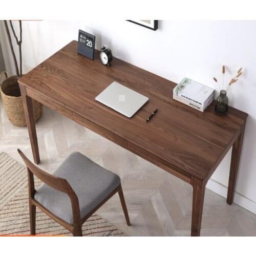 Black walnut cherry wood oak Nordic style pure solid wood computer desk desk