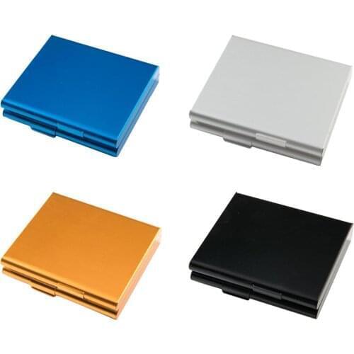 Creative Aluminum Alloy Cigarette Case Ultra-thin Folio Cigarette Case Metal Cigarette Case Can Hold 20 Cigarettes Case