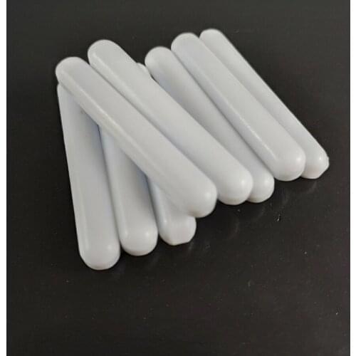 C10x80mm 1pcs PTFE Magnetic Stirrer Mixer Stir Bars White Spin Bars Without Pivot Ring