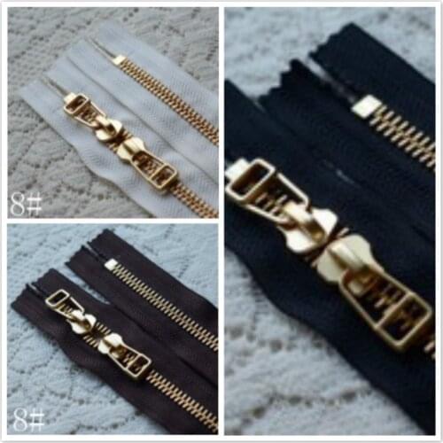 YKK Metal Zipper Repair Black White Coffee Close End Fasteners for Leather Box Handbag Sewing Accessories Wholesale