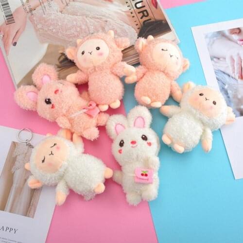 Bag Pendant Soft Premium Texture Decorative Rabbit Sheep Plush Pendant Cellphone Mini Angela Rabbit Metoo Doll Stuffed Toys