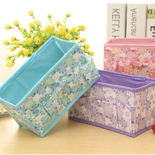 Nonwoven Folding Soft Multi-Functional Storage Boxes Portable Drawer Dresser Toy Cosmetics Desktop Organizers Kids Nursery Home