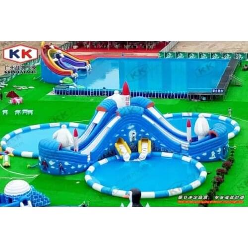 New Big Inflatable Pool Water Park Water Combo Playground