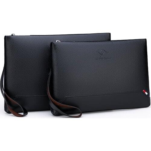 New Design Mens Day Clutch Soft Envelop Bag Big Capacity Handbag Messenger Bag Male Travel Bag Casual Tote