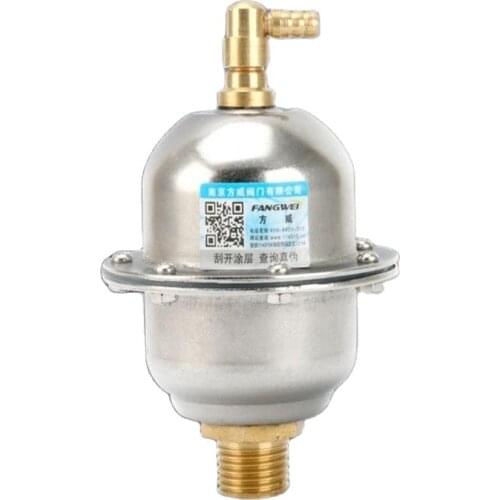 New vertical exhaust valve 304 stainless steel exhaust valve 4 points 6 points 1 inch boiler heating pipe