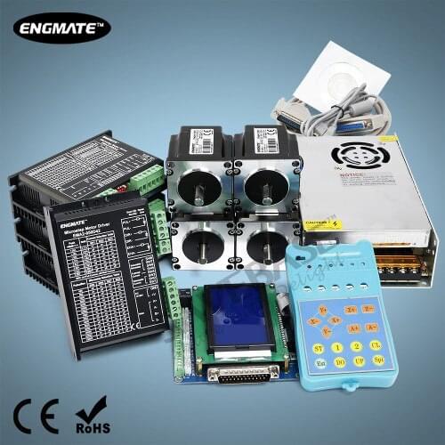 Upgraded Breakout Board EMA2-050D42 Digital Stepper Driver Nema23 24V 10A PSU