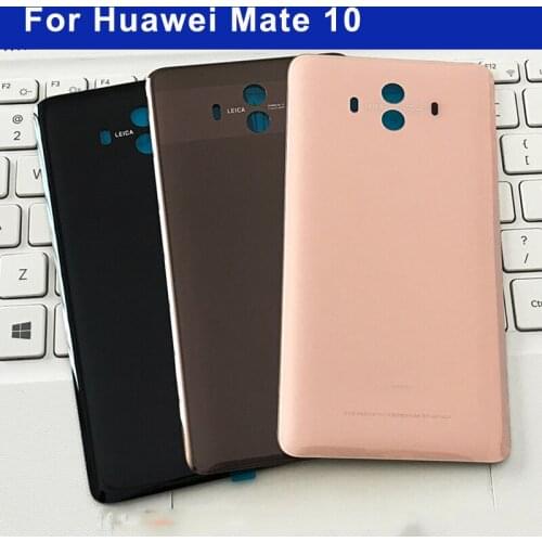 Original Back Battery Cover Door For Huawei Mate10 Mate 10 mt10 Back Battery Cover Glass Housing Rear Door Case With Adhesive