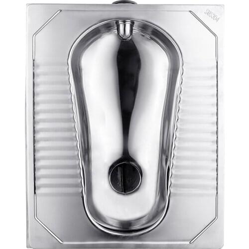 Promotion high quality chinese public toilet squatting pan stainless steel squat toilet pan