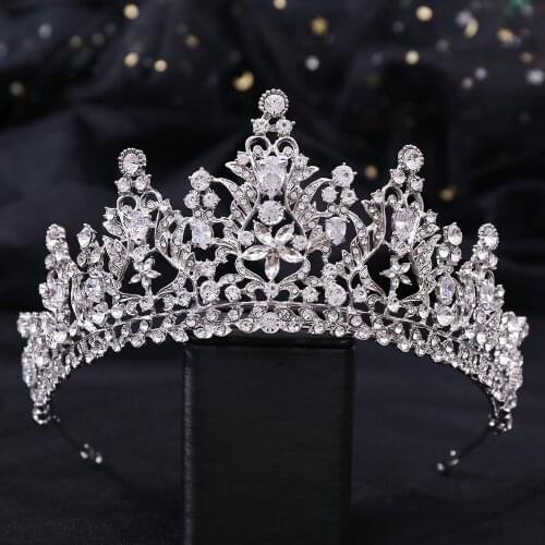 Luxury Bride Wedding Jewelry Bracelet Zircon Crown Womens Simple Photo Wedding Hair Accessories Fashion Wedding Party Jewelry