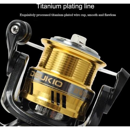 6.7:1 Gear Ratio 5+1BB High Speed Rotation Fishing Wheel Heavy Duty Casting Saltwater Spinning Reel