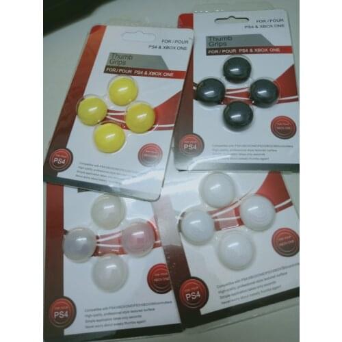 4 in 1 Silicone Analog stick Joystick Grip Caps Cases for Doulshock 4 PS4 XBOX 360 PS3 Controller with package