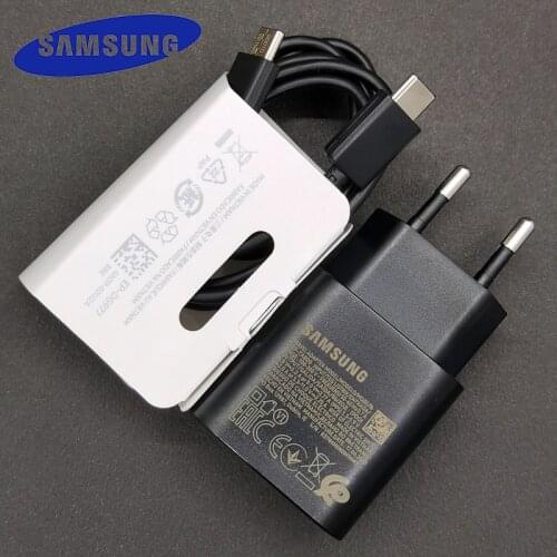Samsung 25W Super Fast Charger PD Super Fast Charging Power Adapter For Galaxy S20 Note 20 Ultra 10 Plus S20FE M51 A71 A80 S20