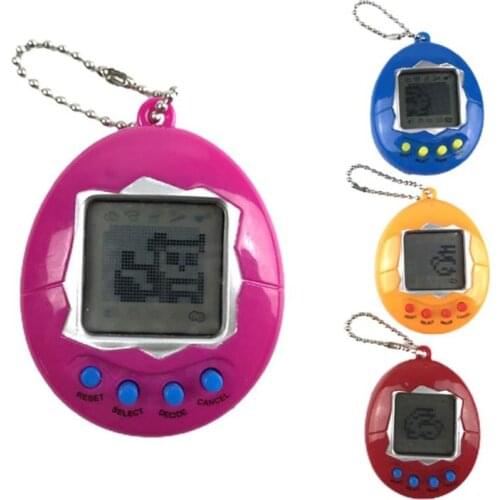 Virtual Digital Pet Toy Handheld Game Machine Game Electronic Pets Keychain Decompression Toy Gift Pixel Funny Play Toys