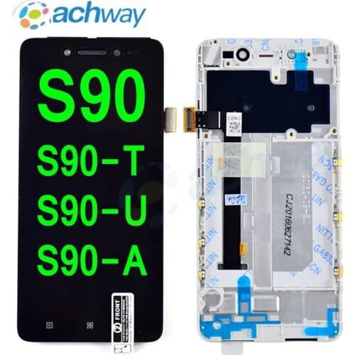 LCD For 5.0" Lenovo S90 LCD Display Touch Screen Digitizer Assembly With Frame S90-T S90-U S90-A Replacement Parts