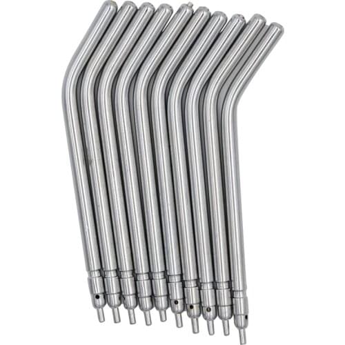 12pc Dental 3 Way Air Water Syringe Spray Nozzles Tips Stainless Steel Tube Syringe Spray Nozzles Tips For Teeth Whitening