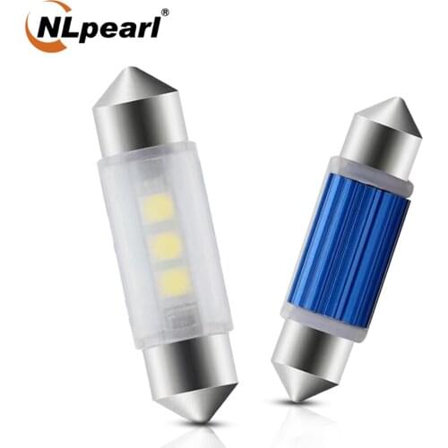 NLpearl 2X Signal Lamp C5W Led Canbus Festoon Led 31mm 36mm 39mm 41mm 3030 SMD C10W Led Interior Lamps License Plate Lamp 12V