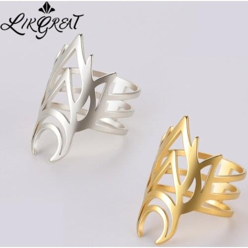 2021 Trendy Stainless Steel Flowering Scarab Ring for Women Men Gothic Accessories Gold Plated Witchcraft Couple Rings Jewelry