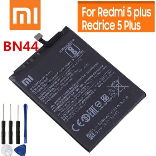 Battery BN44 For Xiaomi Redmi 5 Plus 5Plus Real Capacity 4000mAh Battery BN 44