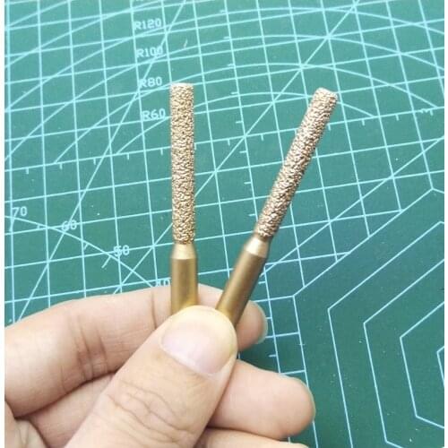 New 6.35mm Shank Brazed diamond sharpening knife Diamond Grinding Drill Joint for Seam sewing machine Marble Quartz stone