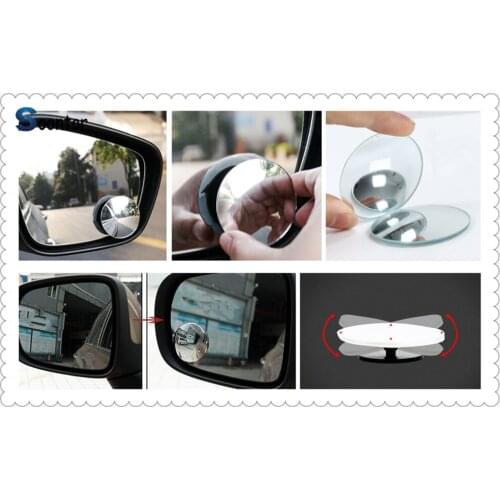 Car rear view blind spot mirror wide angle lens For KIA SOLARIS Verna IX25 IX35 IX45 Sonata 8 Any Cars i30