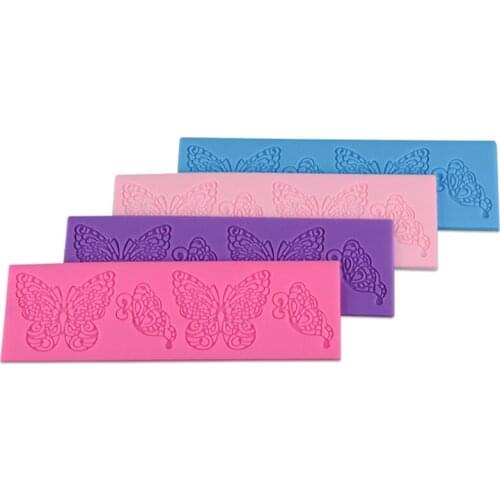 Butterflies Lace Mat Pad Lace Cake Fondant Mold Butterfly Mousse Cake Decoration Kitchen DIY Baking Decorating Bakeware