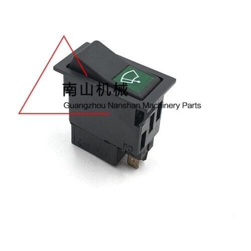 Free shipping for Doosan Daewoo dh55 60 80 150 225 armrest box wiper switch headlamp button excavator accessories