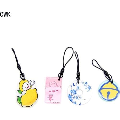 13.56MHz UID S50 1K Multiple Choices Writable Rewritable RFID Keyfob Keychain Badge Key Tags Changeable Card Keychain Token