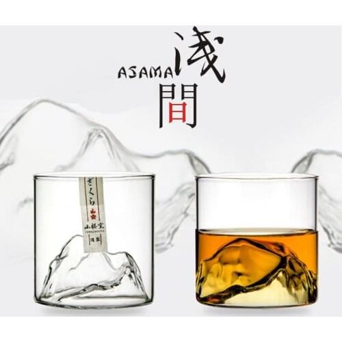 Kanyama shape tea cup Asamayama cup heat-resistant art glass red wine glass white wine glass