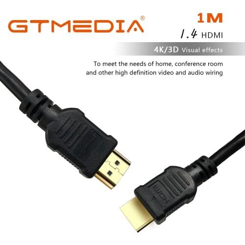 GTMEDIA HDMI to HDMI Cable Gold Plated 1.4 Version 3D 1080P D Type Male-Male for GoPro Mobile Phone Camera HDMI Cable 1M 1.5M 2M