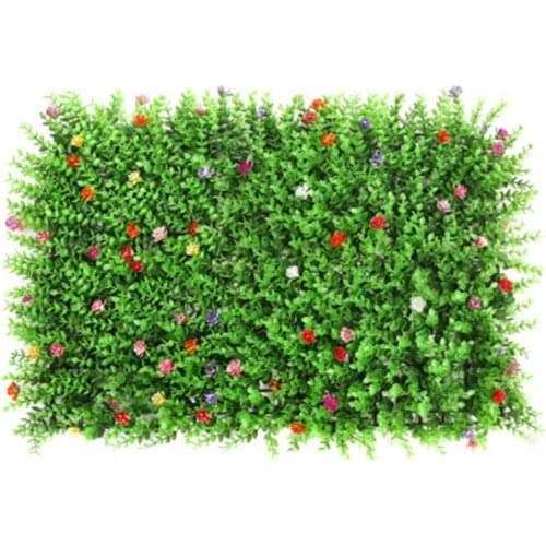 Artificial Hedge Panel Fake Plant Wall Ivy Fence Screen Faux Grass Decorative Backdrop For Garden Backyard Landscaping Green